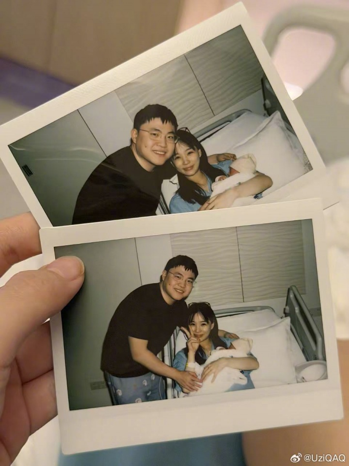 儿女双全人生圆满！Uzi分享喜讯：妻子奥咪咪二胎诞下一女
